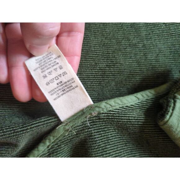 FREE PEOPLE Olive Green Military Double Breasted Button Blazer Size M - Picture 8 of 8